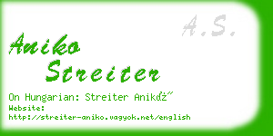 aniko streiter business card